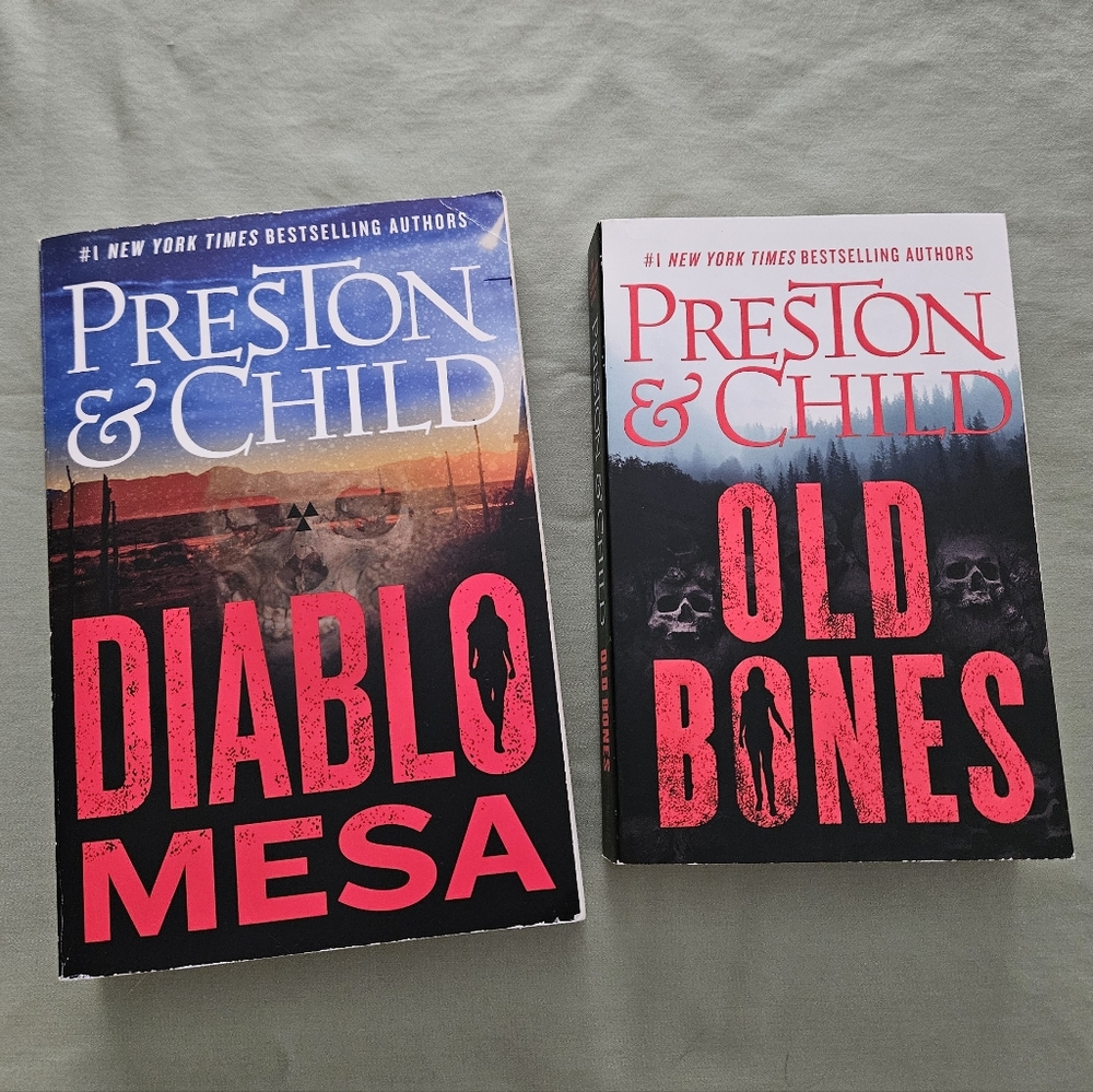 Old Bones & Diablo Mesa‎ by Preston & Child - Paperback Bundle Nora Kelly Series